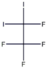 1,1-diiodotetrafluoroethane Struktur