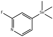 2-Fluoro-4-(trimethylstannyl)pyridine Struktur