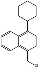 1-Chloromethyl-4-cyclohexylnaphthalene Struktur