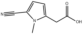 5-cyano-1-methyl-1H-pyrrole-2-acetic acid Struktur