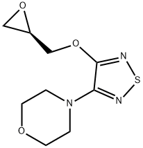 (R)-4-[4-(Oxiranylmethoxy)-1,2,5-thiadiazol-3-yl]morpholine Struktur