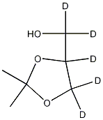 (RS)-2,2-Dimethyl-1,3-dioxolane-4-methanol-d5 Struktur