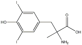 3,5-Diiodo-a-methyl-DL-tyrosine Struktur