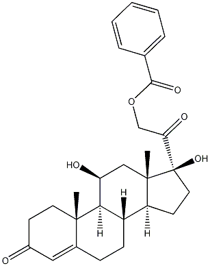 Cortisol 21-Benzoate Struktur