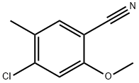 4-chloro-2-methoxy-5-methylbenzonitrile Struktur