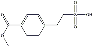 2-(4-(methoxycarbonyl)phenyl)ethanesulfonic acid Struktur