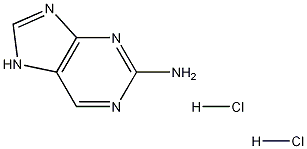 2-Aminopurine Dihydrochloride Struktur