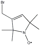 3-Bromomethyl-2,5-dihydro-2,2,5,5-tetramethyl-1H-pyrrol-1-yloxy Struktur