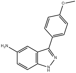 3-(4-methoxyphenyl)-1H-indol-5-amine Struktur