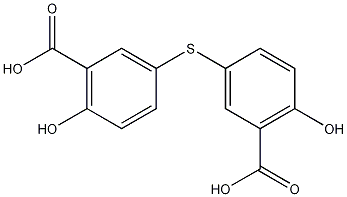 Benzoic acid, 3,3'-thiobis(6-hydroxy- Struktur