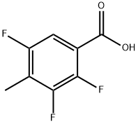 2,3,5-Trifluoro-4-methylbenzoic Acid Struktur