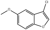 3-chloro-5-methoxybenzofuran Struktur