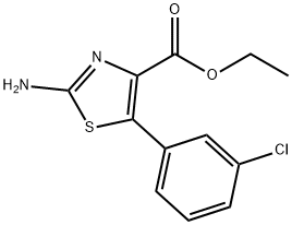 Ethyl 2-amino-5-(3-chlorophenyl)thiazole-4-carboxylate Struktur