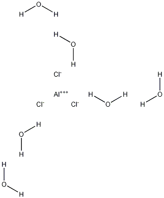 Aluminum chloride hexahydrate Struktur