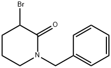 1-benzyl-3-bromopiperidin-2-one Struktur