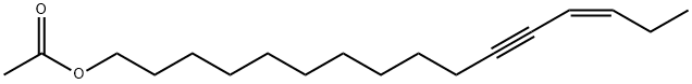 Acetic acid (Z)-13-hexadecene-11-yne-1-yl ester Struktur