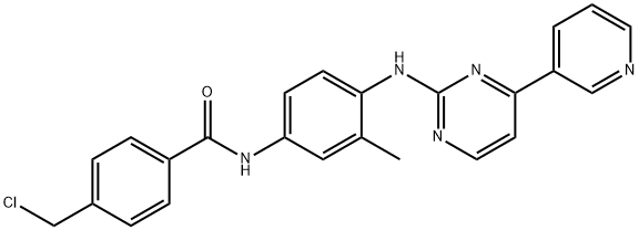 N-[4-[[4-(Chloromethyl)benzoyl]amino]-2-methylphenyl]-4-(3-pyridyl)-2-pyrimidineamine Struktur