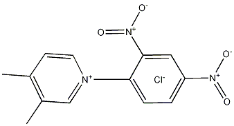 1-(2,4-Dinitrophenyl)-3,4-dimethyl-pyridinium Chloride Struktur