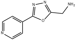 (5-(pyridin-4-yl)-1,3,4-oxadiazol-2-yl)methanamine Struktur