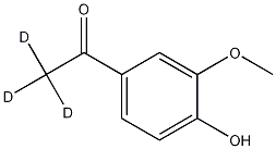 Acetovanillone-d3 Struktur