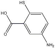 5-amino-2-mercapto-Benzoic acid Struktur