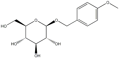 (4-Methoxyphenyl)methyl beta-D-glucopyranoside Struktur