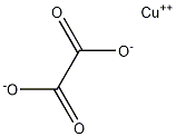 Copper(II) oxalate Struktur