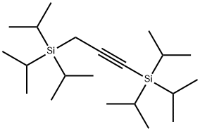 1,3-Bis(triisopropylsilyl)propyne Struktur