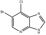 6-Bromo-7-chloro-3H-imidazo[4,5-b]pyridine Struktur