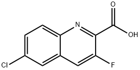 6-Chloro-3-Fluoroquinoline-2-carboxylic acid Struktur