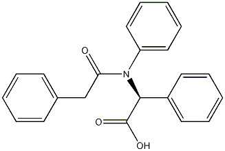 N,2-Diphenyl-N-(phenylacetyl)glycine Struktur