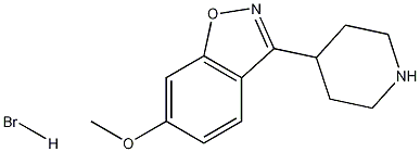 6-Methoxy-3-(4-piperidinyl)-1,2-benzisoxazole Hydrobromide Struktur