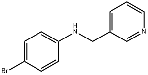 4-bromo-N-(pyridin-3-ylmethyl)aniline Struktur