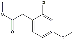 2-chloro-4-methoxyphenylacetic acid methyl ester Struktur