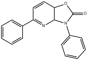 3a,7a-Dihydro-3,5-diphenyl-oxazolo[4,5-b]pyridin-2(3H)-one Struktur