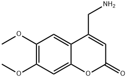 4-(Aminomethyl)-6,7-dimethoxycoumarin 結(jié)構(gòu)式