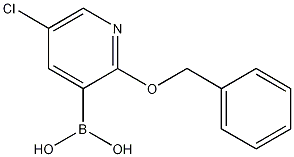 2-(Benzyloxy)-5-chloropyridin-3-ylboronic acid Struktur