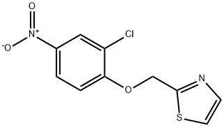 2-((2-chloro-4-nitrophenoxy)methyl)thiazole Struktur