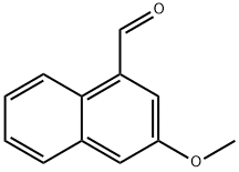 3-Methoxynaphthalene-1-carboxaldehyde Struktur