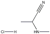 2-(Methylamino)propanenitrile hydrochloride Struktur