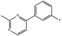 4-(3-fluorophenyl)-2-methylpyrimidine Struktur