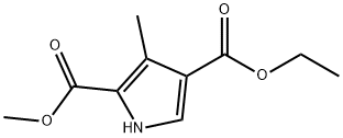 4-ethyl 2-methyl 3-methyl-1H-pyrrole-2,4-dicarboxylate Struktur