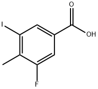 3-Fluoro-5-iodo-4-methylbenzoic acid Struktur