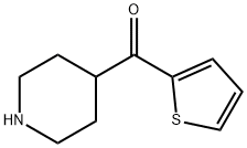 4-Piperidinyl(2-thienyl)methanone Struktur