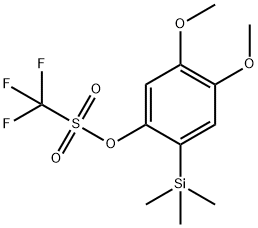 4,5-Dimethoxy-2-(trimethylsilyl)phenyl Trifluoromethanesulfonate Struktur