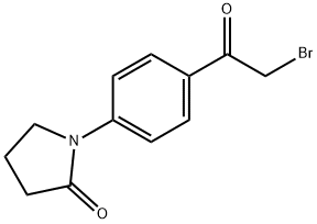 1-[4-(Bromoacetyl)phenyl]-2-pyrrolidinone Struktur