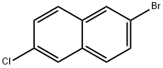 2-Bromo-6-chloronaphthalene Struktur