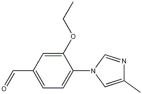 Benzaldehyde, 3-ethoxy-4-(4-methyl-1H-imidazol-1-yl)- Struktur