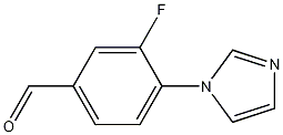 Benzaldehyde, 3-fluoro-4-(1H-imidazol-1-yl)- Struktur