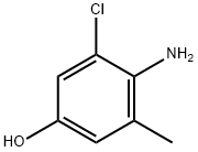 4-Amino-3-chloro-5-methylphenol Struktur